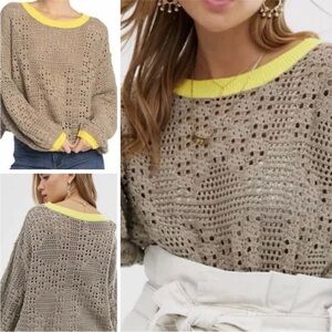 Free People Home Run Knit Sweater